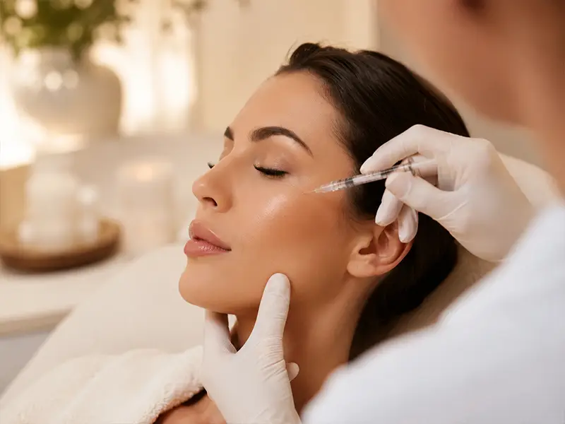 Patient receiving Botox treatment